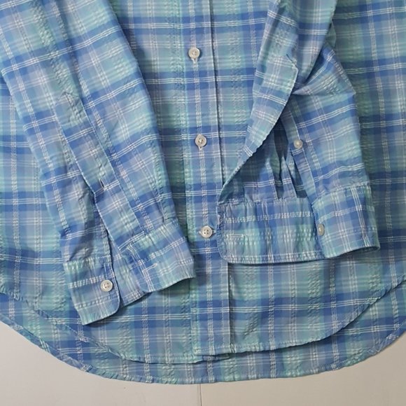 Vineyard Vines Mens Harbor Shirt Blue Plaid Long Sleeve Sz XS Multicolor - Picture 8 of 8